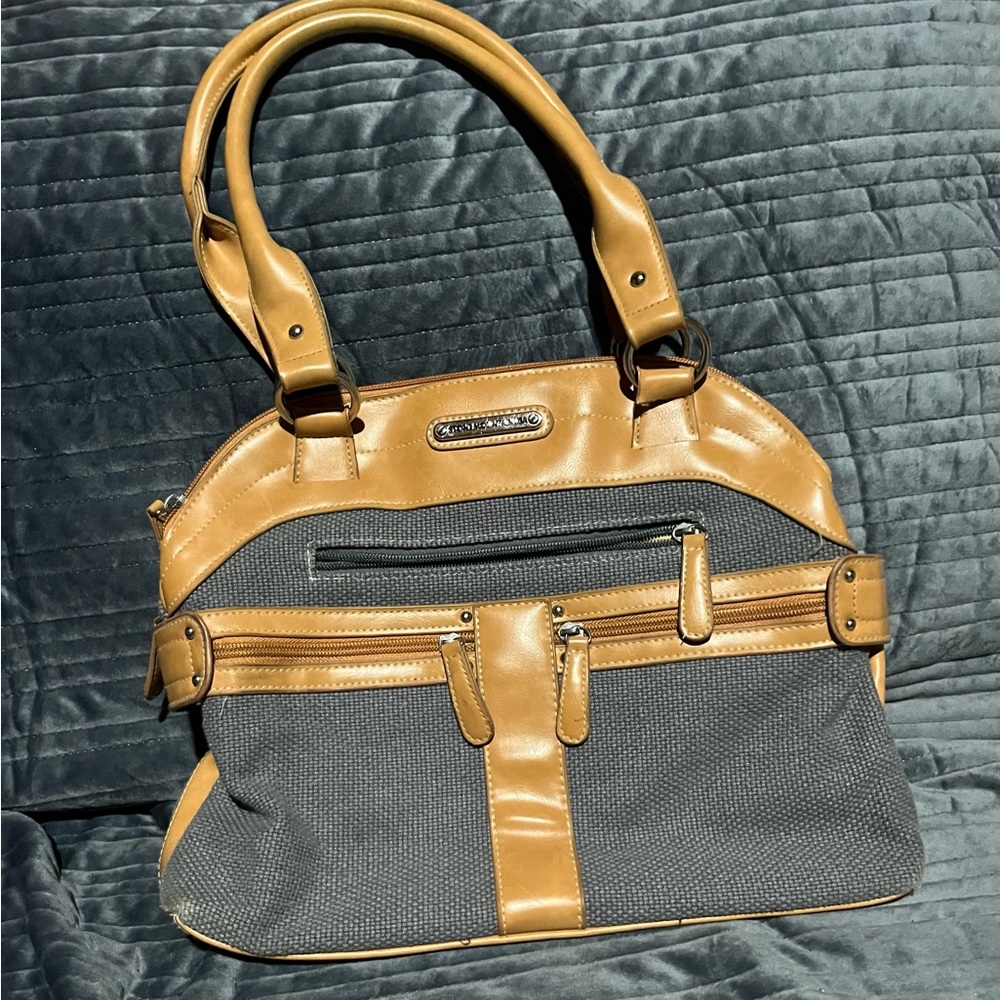 Stone Mountain Accessories Tan and Gray Shoulder Bag